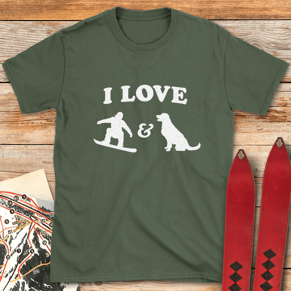 I Love Snowboard Dogs product image 1