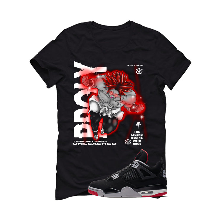 Air Jordan 4 Bred Matching T-Shirt Broly product image 2