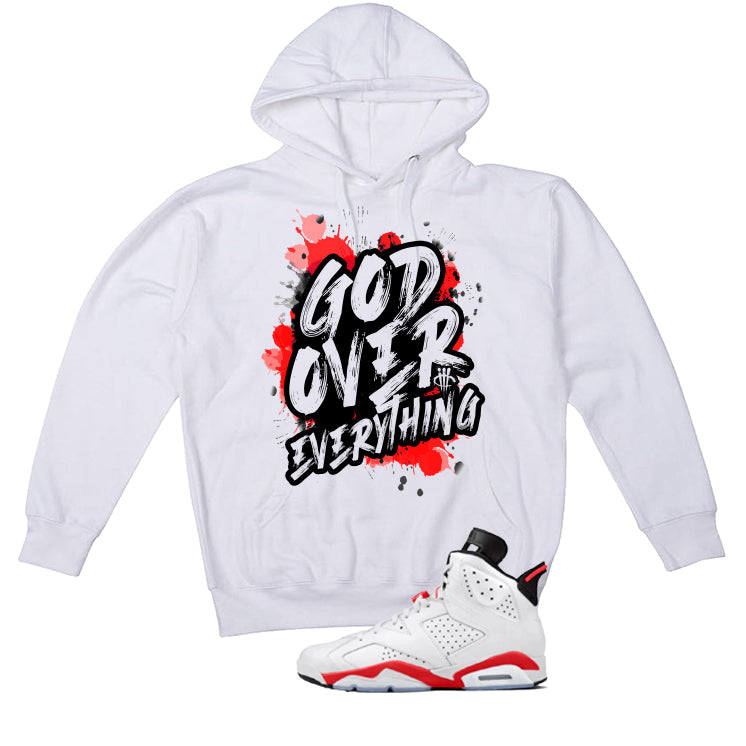 Air Jordan 6 White Infrared Matching T-Shirt God Over product image 3