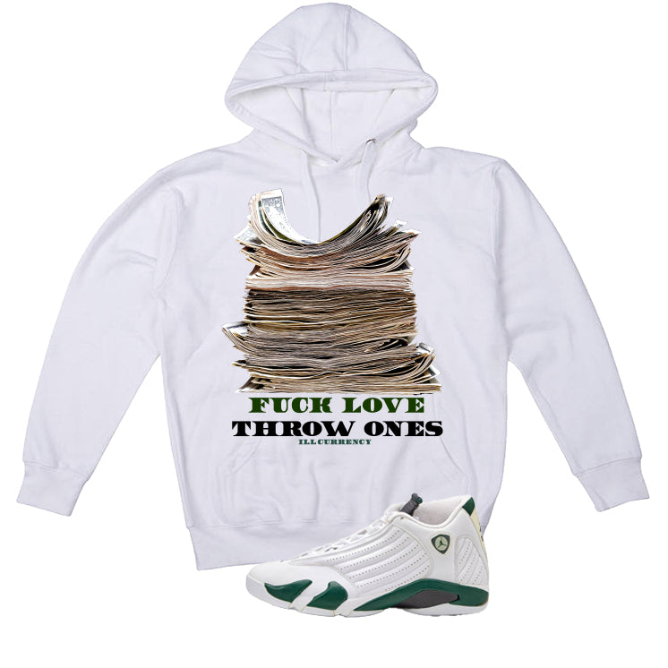 Air Jordan 14 Forest Green Matching T-Shirt Fck Love product image 3