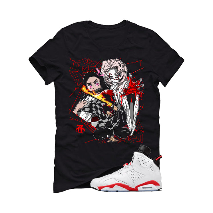 Air Jordan 6 White Infrared Matching T-Shirt Demon Slayer product image 2