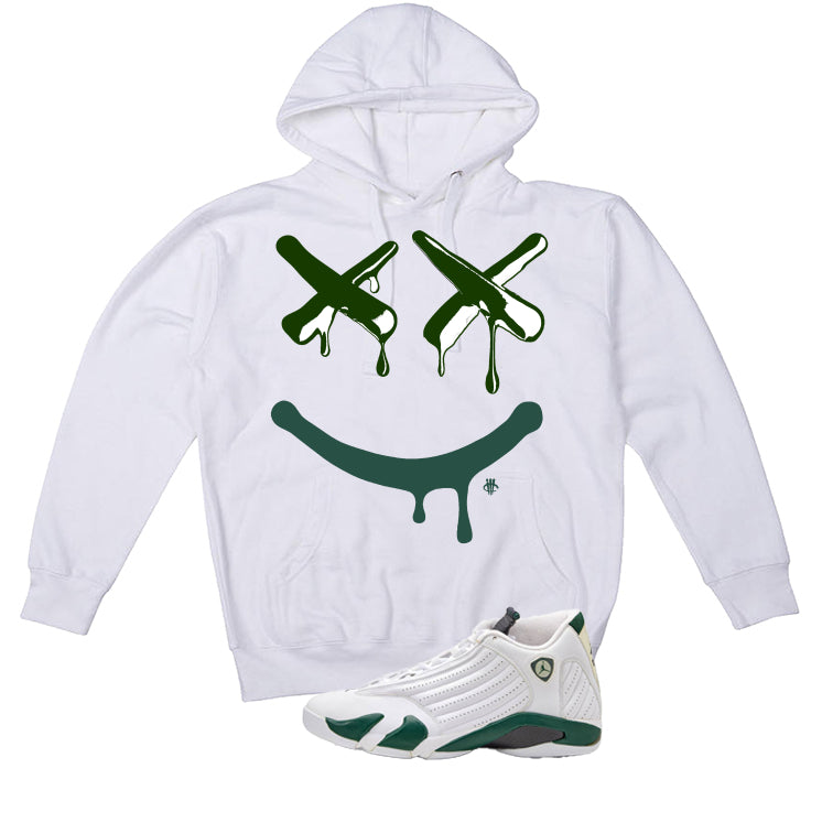 Air Jordan 14 Forest Green Matching T-Shirt Happy Drip product image 3