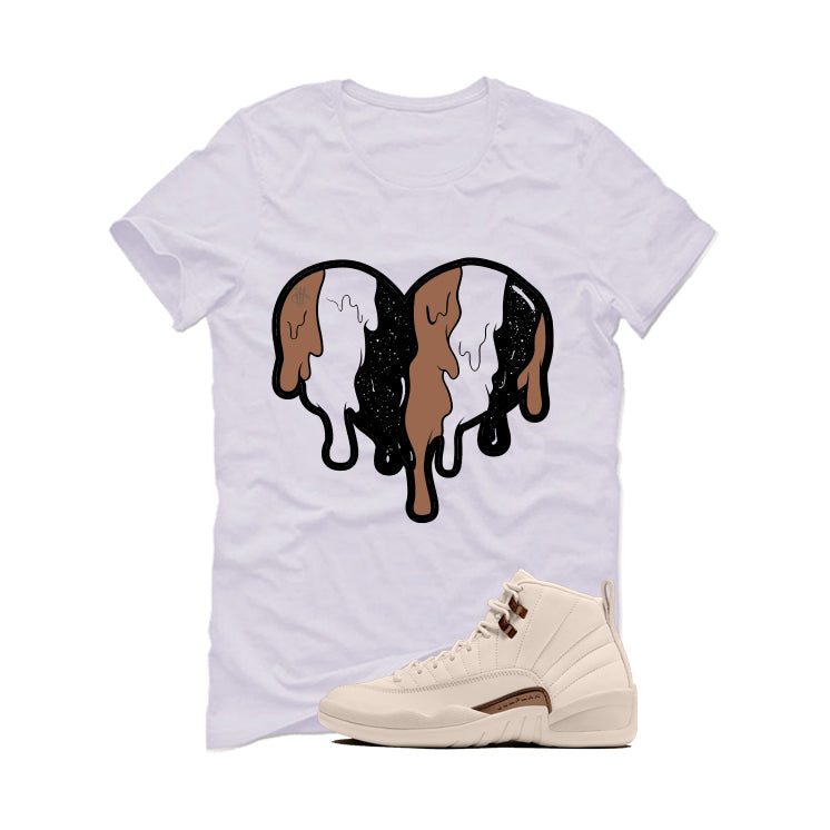 Air Jordan 12 Egg Nog Matching T-Shirt Heart product image 2