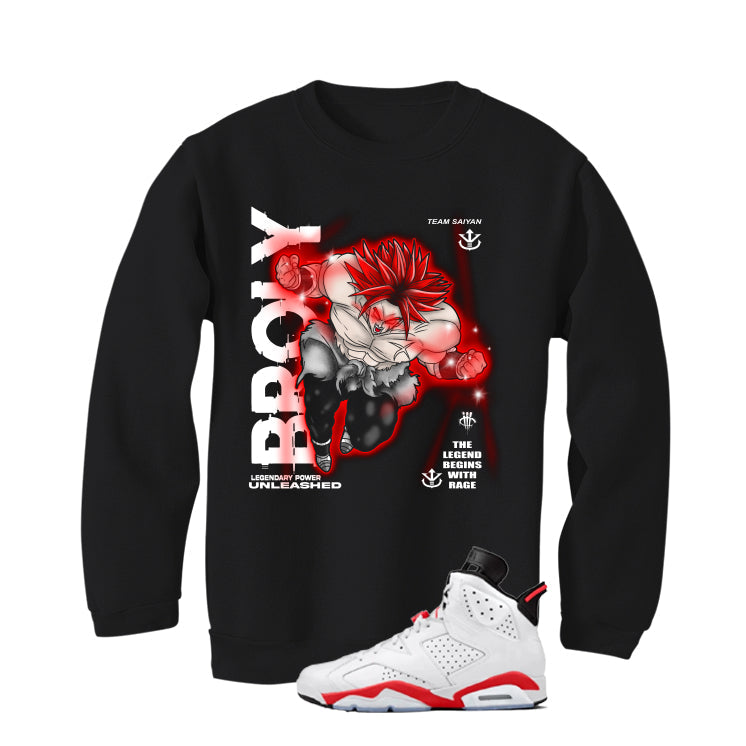 Air Jordan 6 White Infrared Matching T-Shirt Broly product image 4