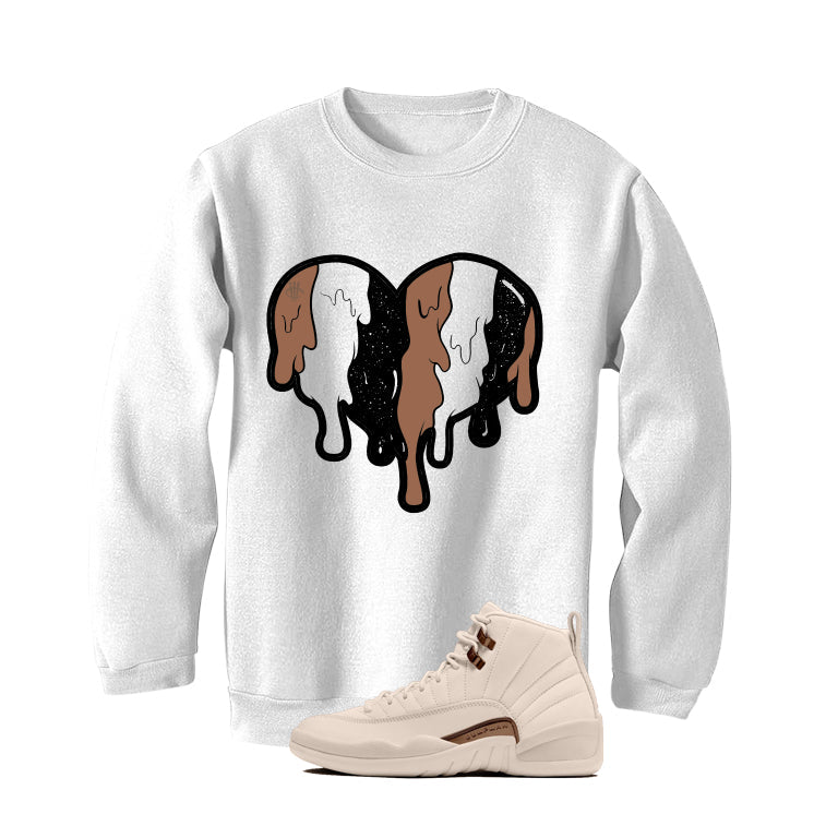 Air Jordan 12 Egg Nog Matching T-Shirt Heart product image 4