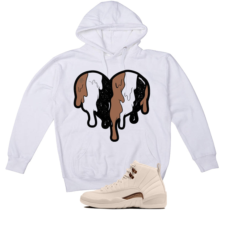 Air Jordan 12 Egg Nog Matching T-Shirt Heart product image 3