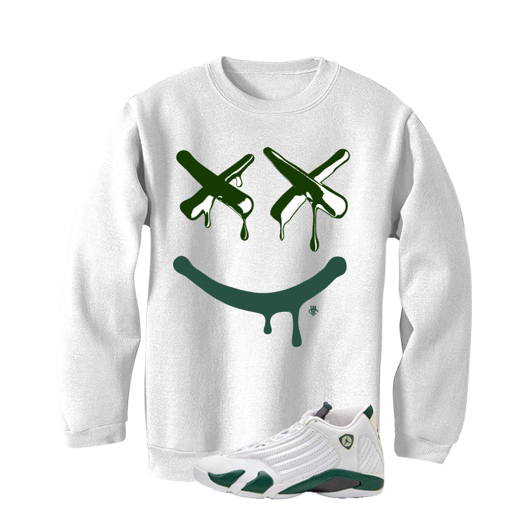 Air Jordan 14 Forest Green Matching T-Shirt Happy Drip product image 4