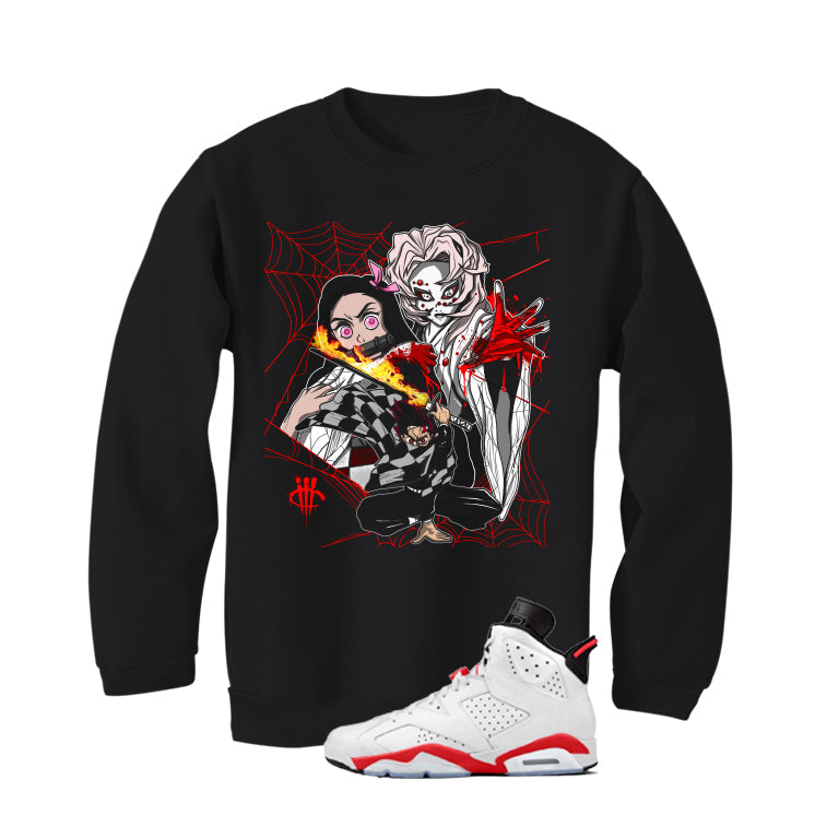 Air Jordan 6 White Infrared Matching T-Shirt Demon Slayer product image 4