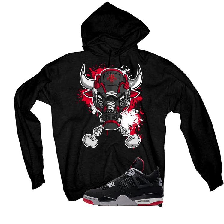 Air Jordan 4 Bred Matching T-Shirt Bull #4 product image 3