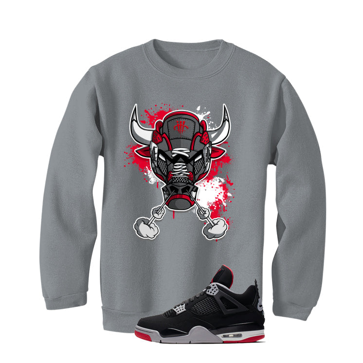 Air Jordan 4 Bred Matching T-Shirt Bull #4 product image 4