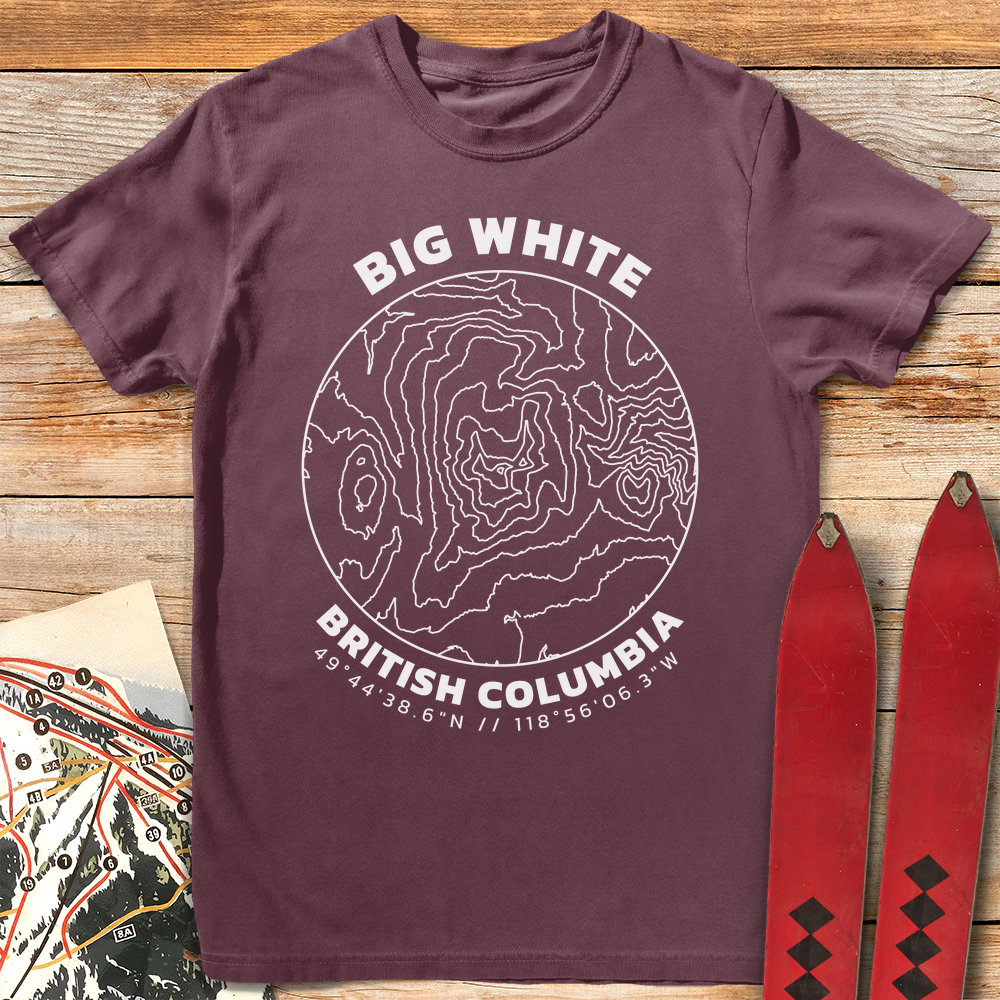 Big White Topo Map product image 2