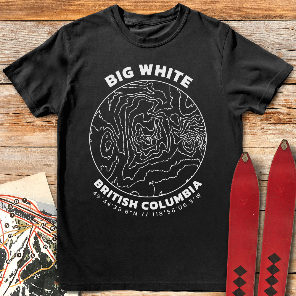 Big White Topo Map product image 1