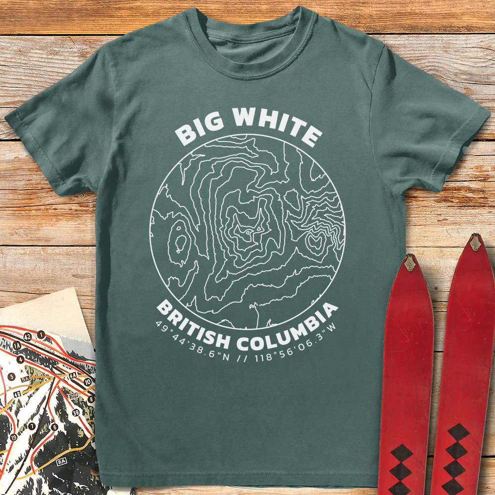 Big White Topo Map product image 4