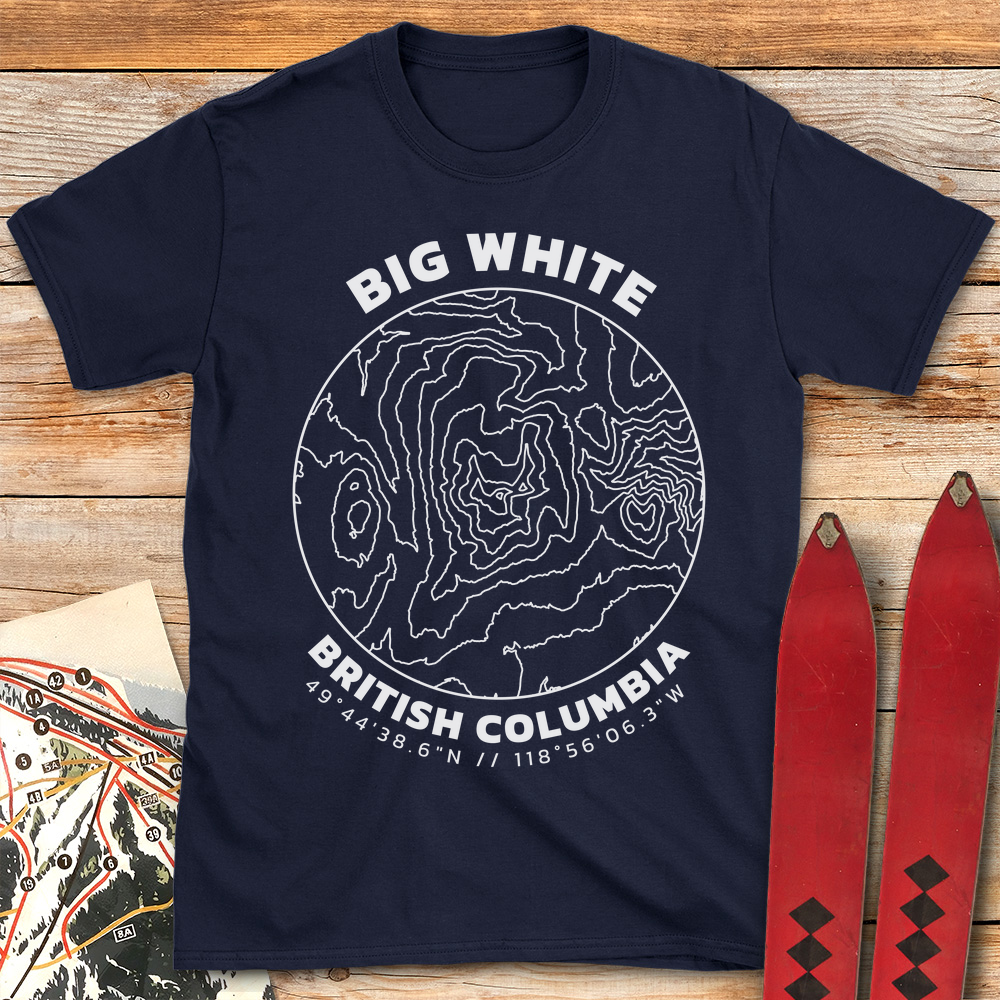 Big White Topo Map product image 2