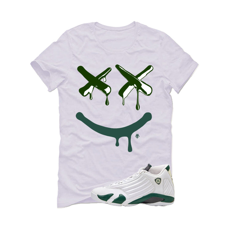 Air Jordan 14 Forest Green Matching T-Shirt Happy Drip product image 2