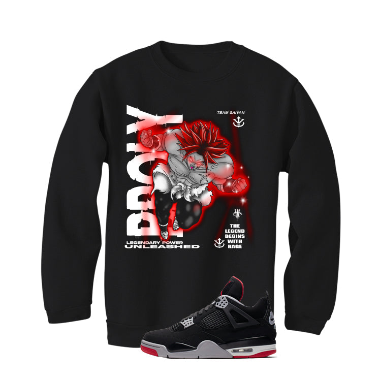 Air Jordan 4 Bred Matching T-Shirt Broly product image 4