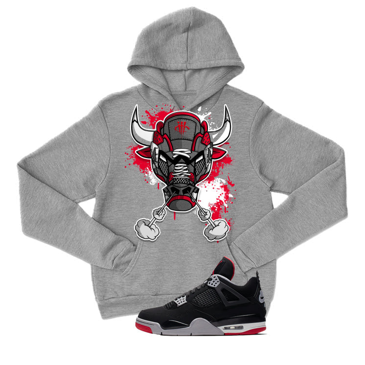 Air Jordan 4 Bred Matching T-Shirt Bull #4 product image 3