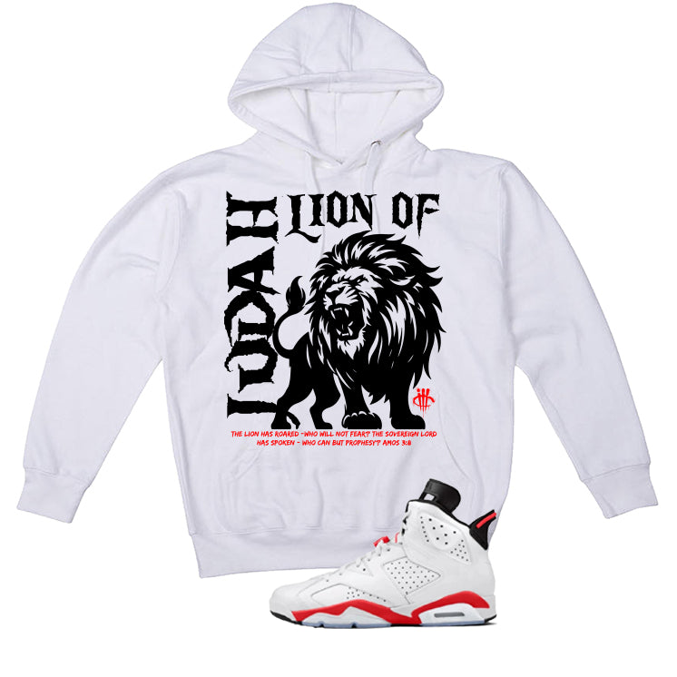 Air Jordan 6 White Infrared Matching T-Shirt Lion of Judah product image 3