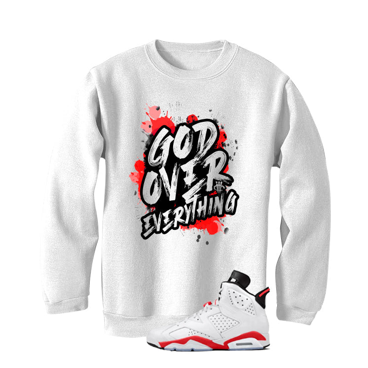 Air Jordan 6 White Infrared Matching T-Shirt God Over product image 4