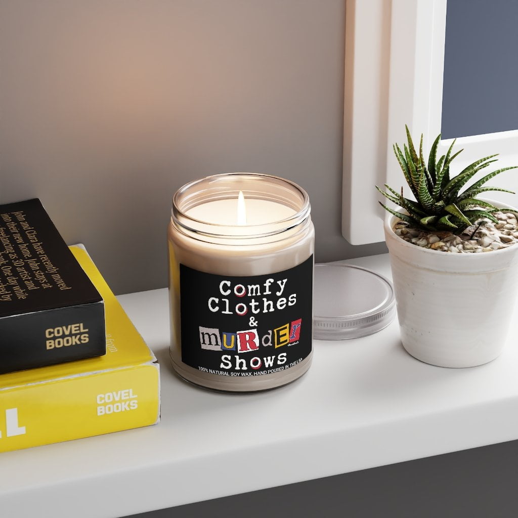 Comfy Clothes & Murder Shows 9oz Candle