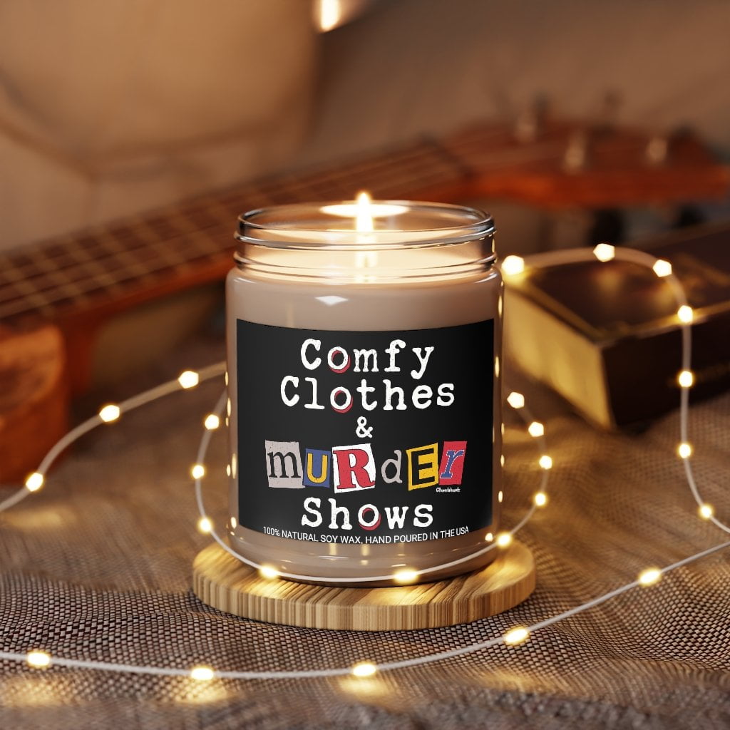 Comfy Clothes & Murder Shows 9oz Candle
