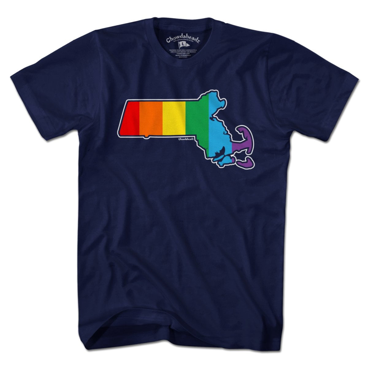Rainbow Massachusetts T-Shirt product image 1