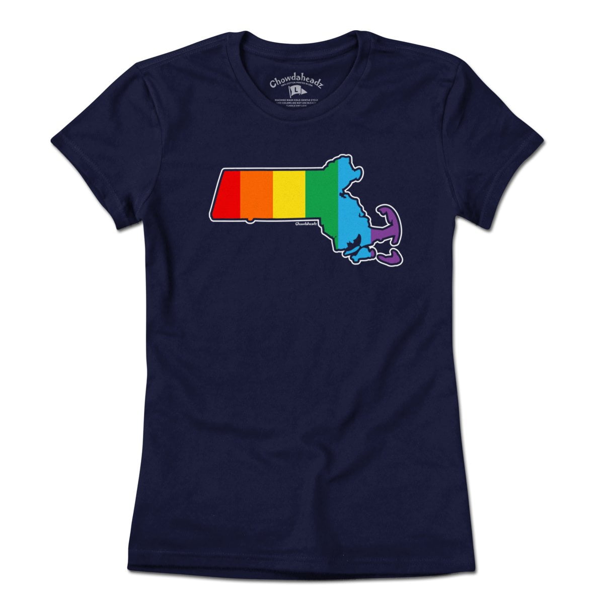 Rainbow Massachusetts T-Shirt product image 4