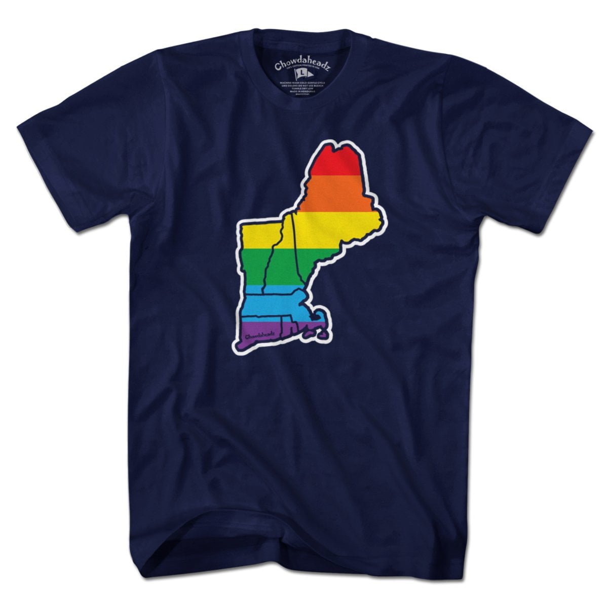 Rainbow New England T-Shirt product image 1