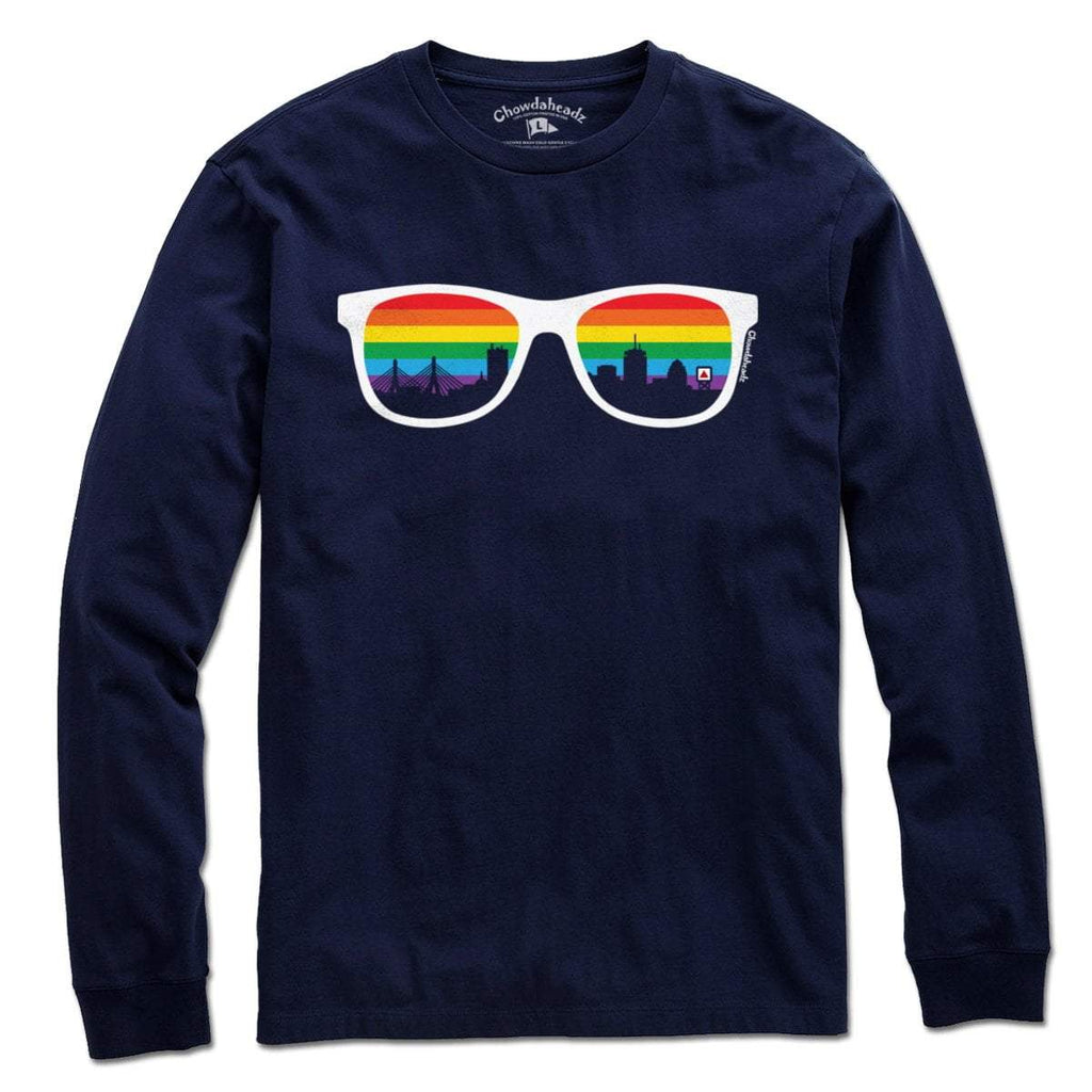 Boston Rainbow Skyline Sunglasses T-Shirt product image 3