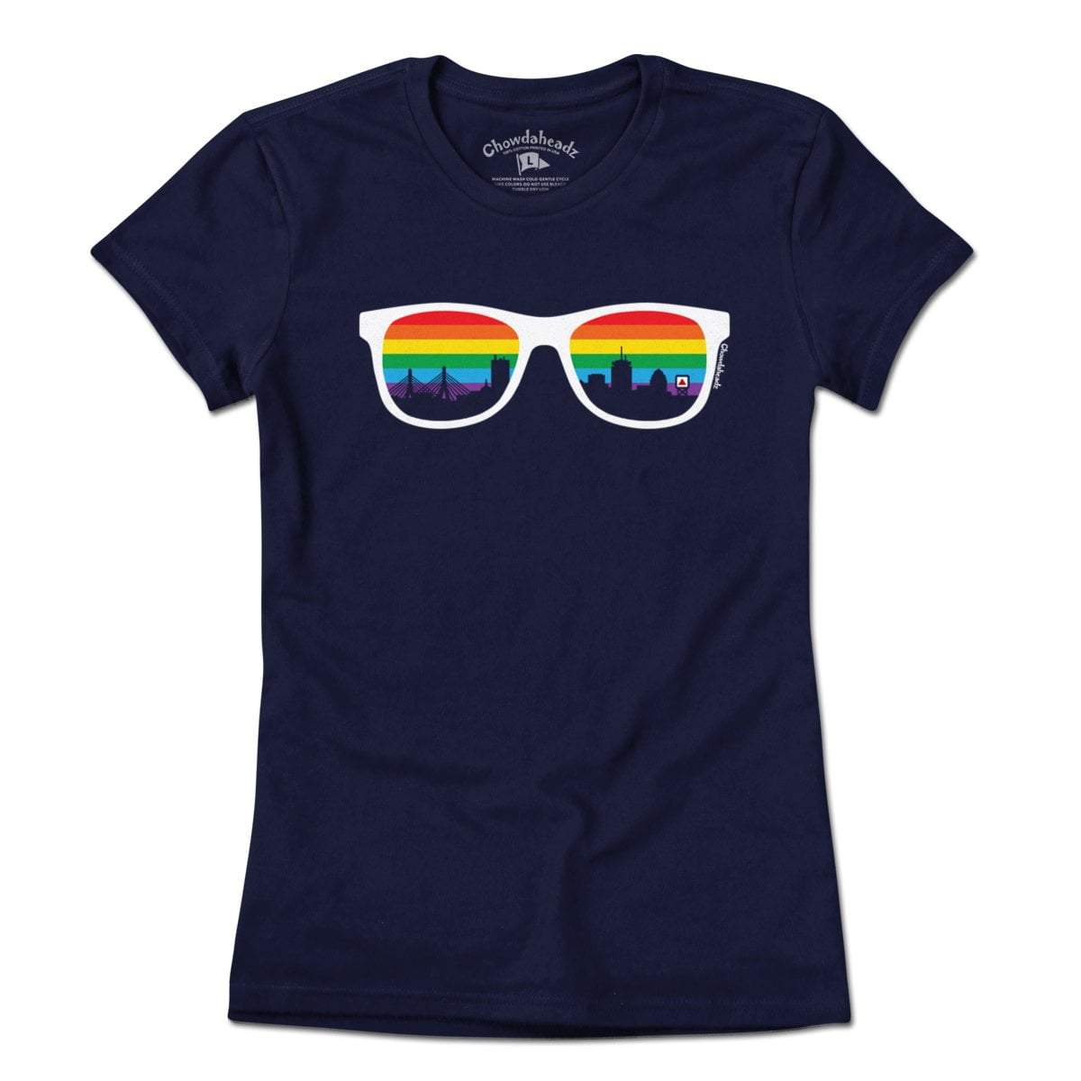 Boston Rainbow Skyline Sunglasses T-Shirt product image 4