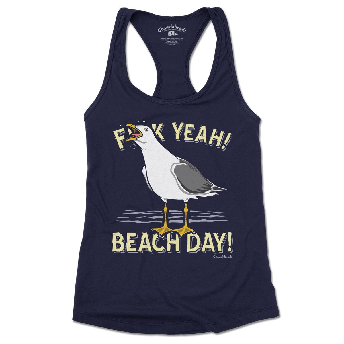 F Yeah! Beach Day! Seagull Ladies Tank Top