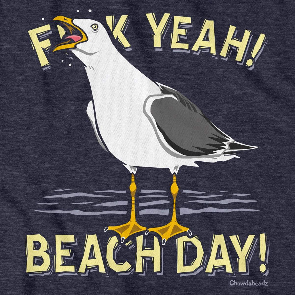 F Yeah! Beach Day! Seagull T-Shirt product image 2