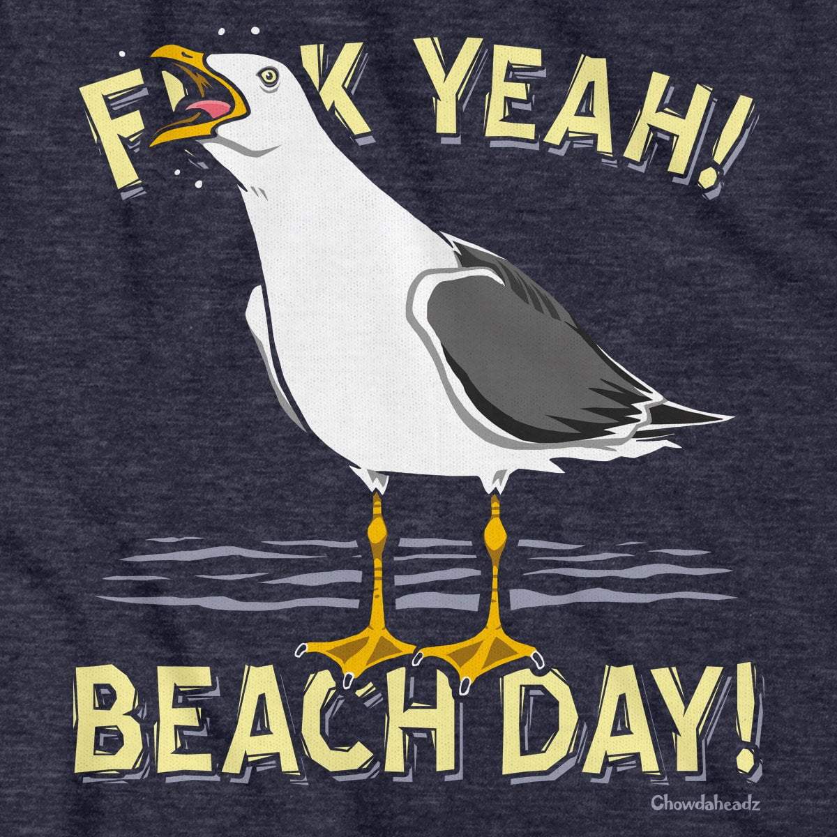 F Yeah! Beach Day! Seagull T-Shirt product image 2