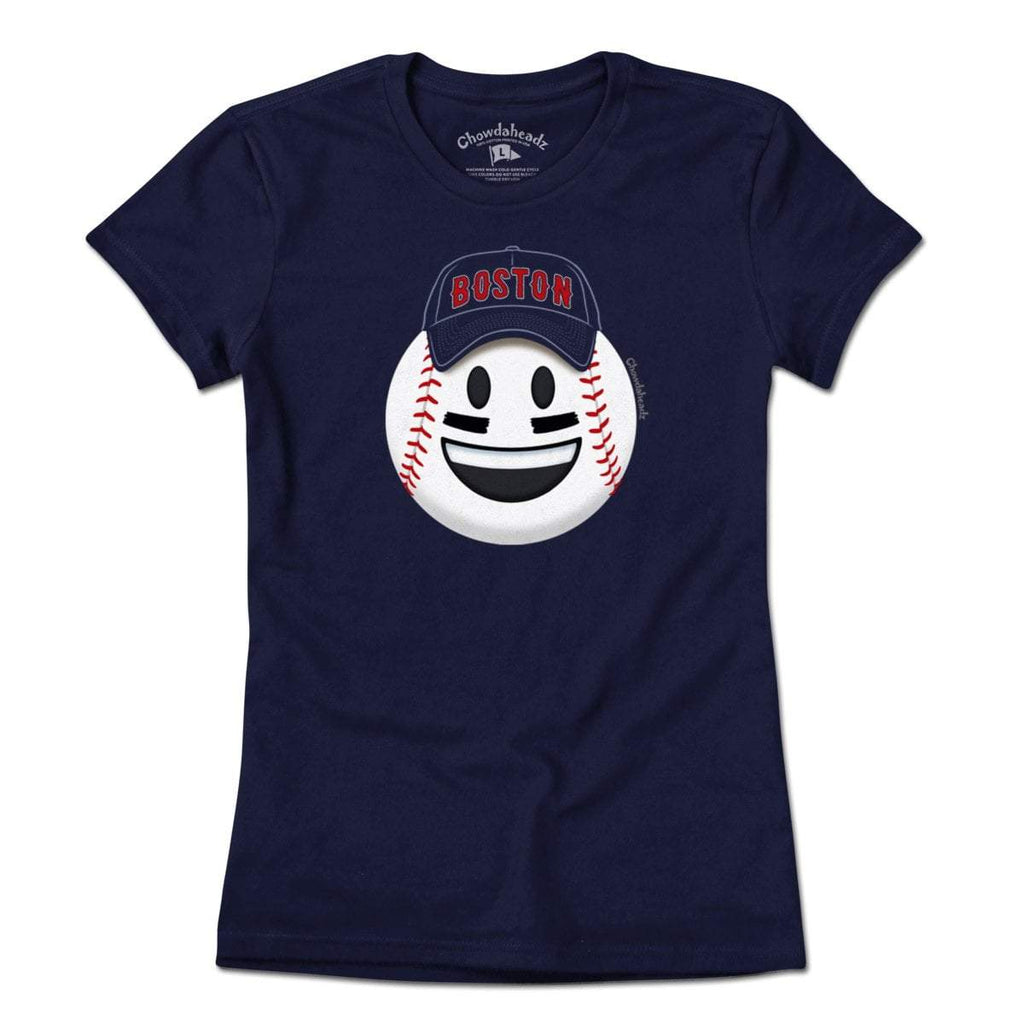 Boston Smiley Baseball Face T-Shirt product image 4