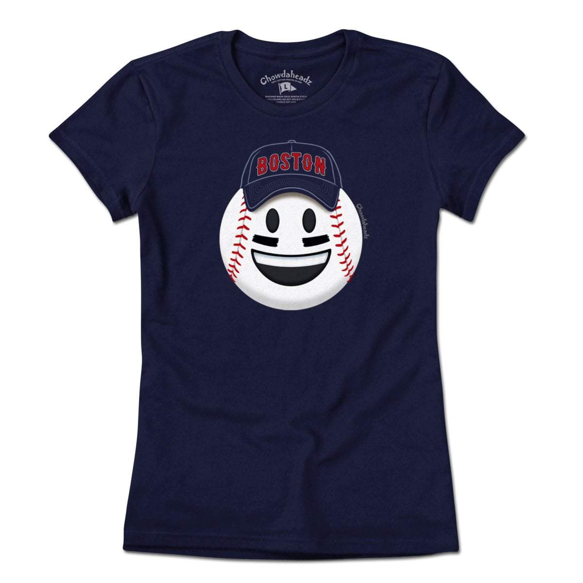 Boston Smiley Baseball Face T-Shirt product image 4