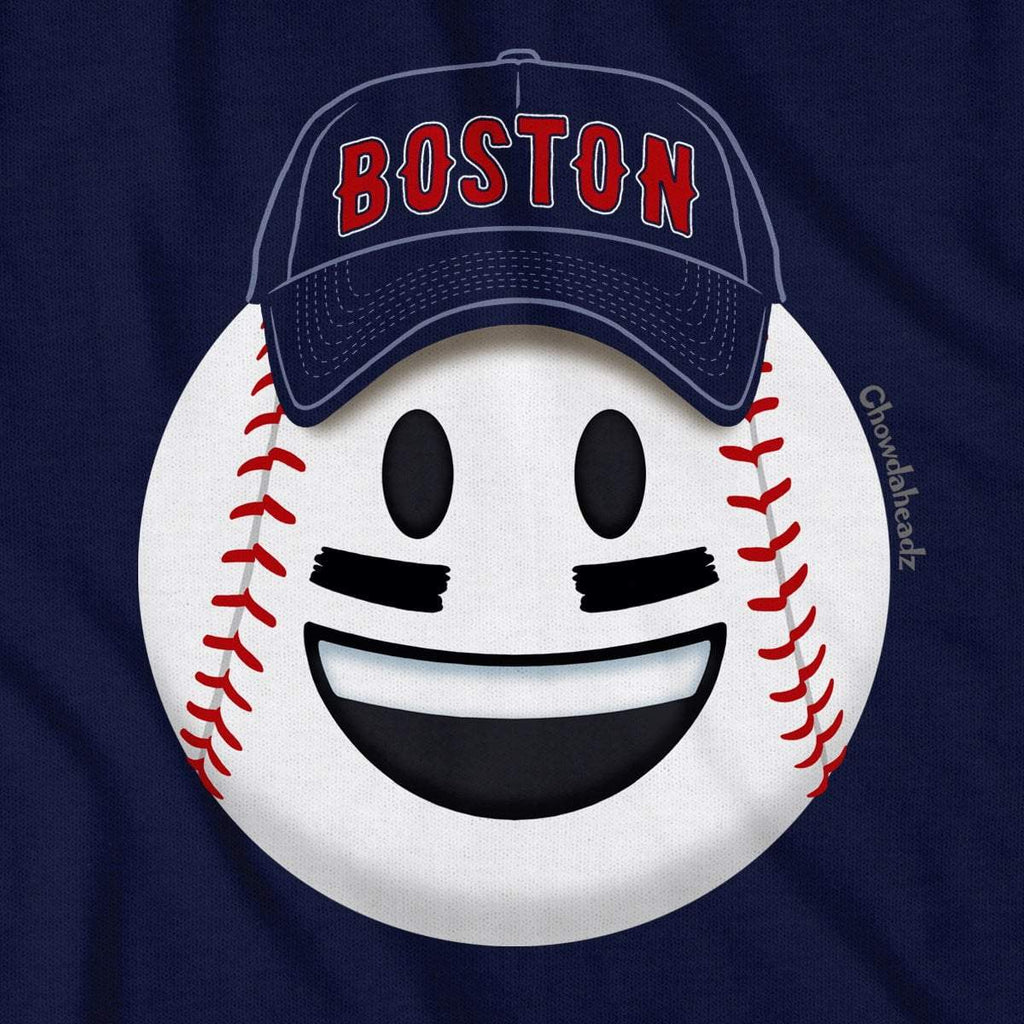 Boston Smiley Baseball Face T-Shirt product image 2