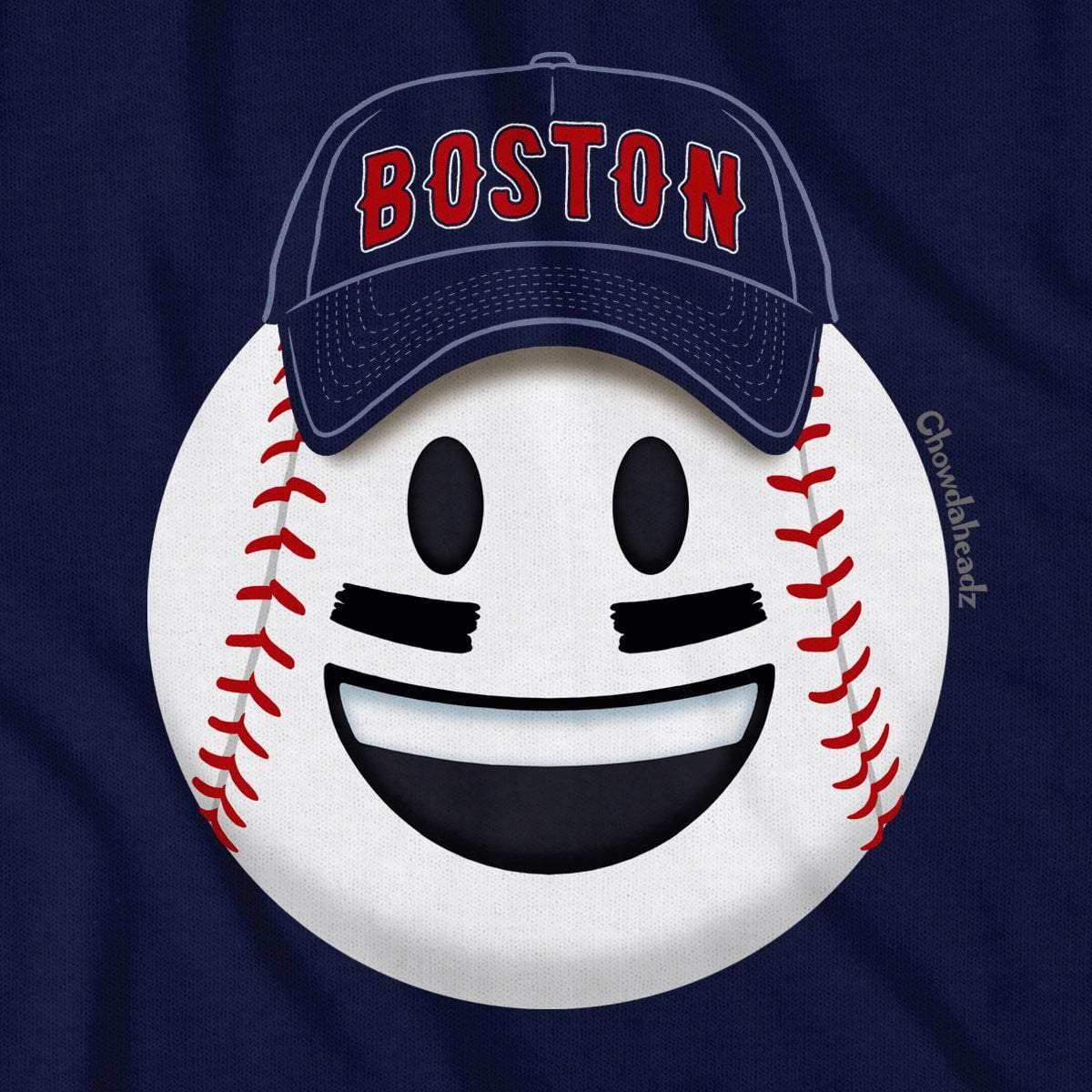 Boston Smiley Baseball Face T-Shirt product image 2