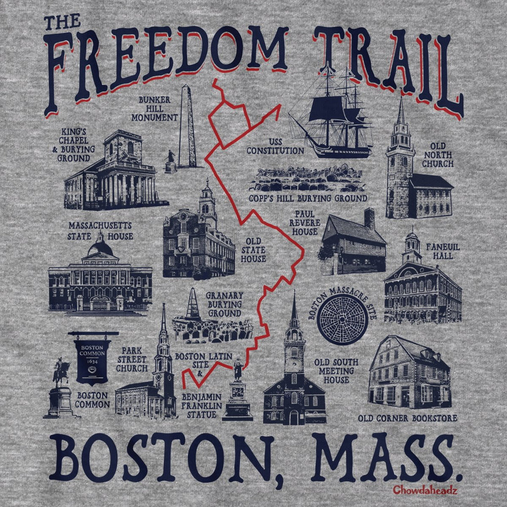 Boston Freedom Trail Sites T-Shirt product image 2