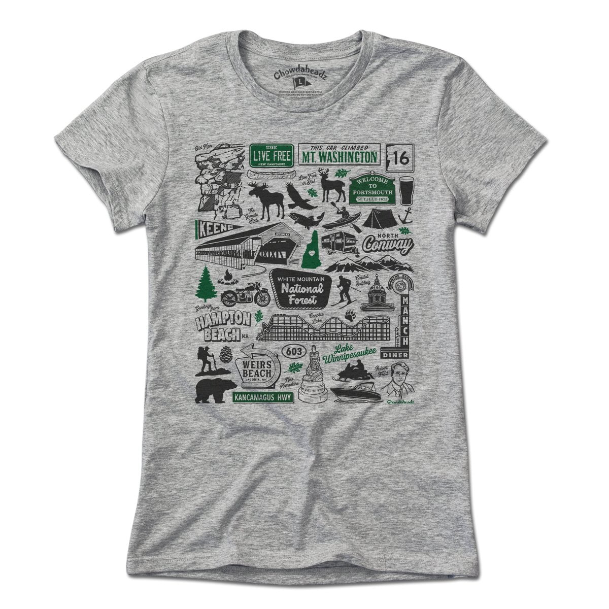 New Hampshire Tourist Attraction T-Shirt product image 6