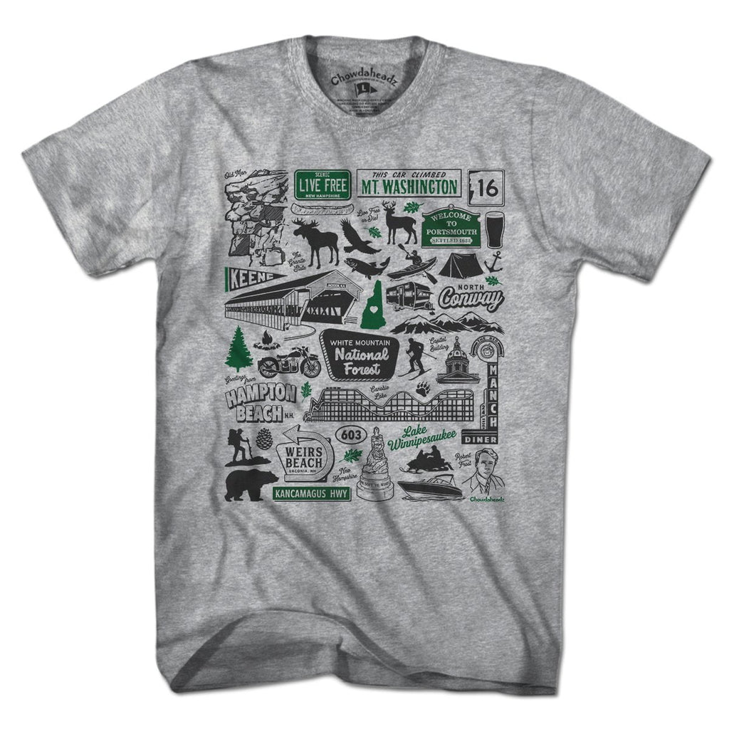 New Hampshire Tourist Attraction T-Shirt product image 1