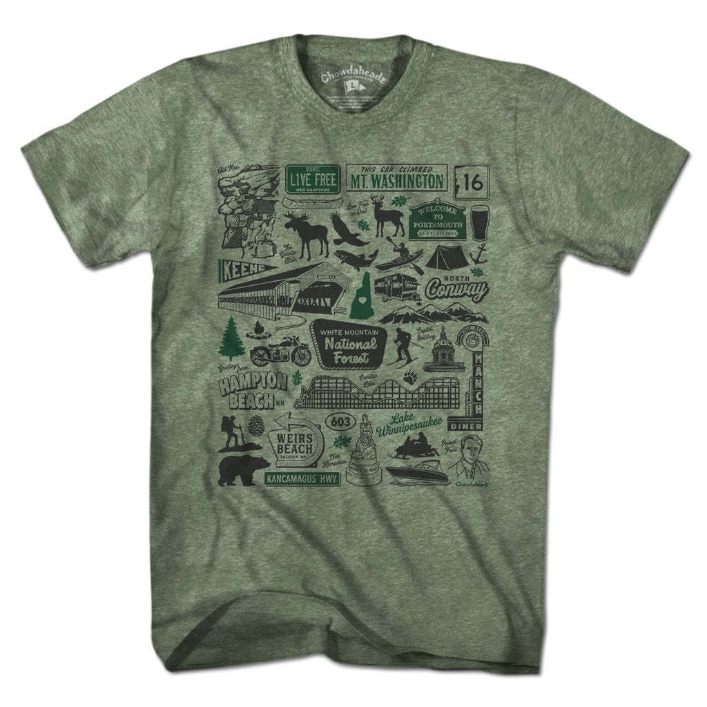 New Hampshire Tourist Attraction T-Shirt product image 3