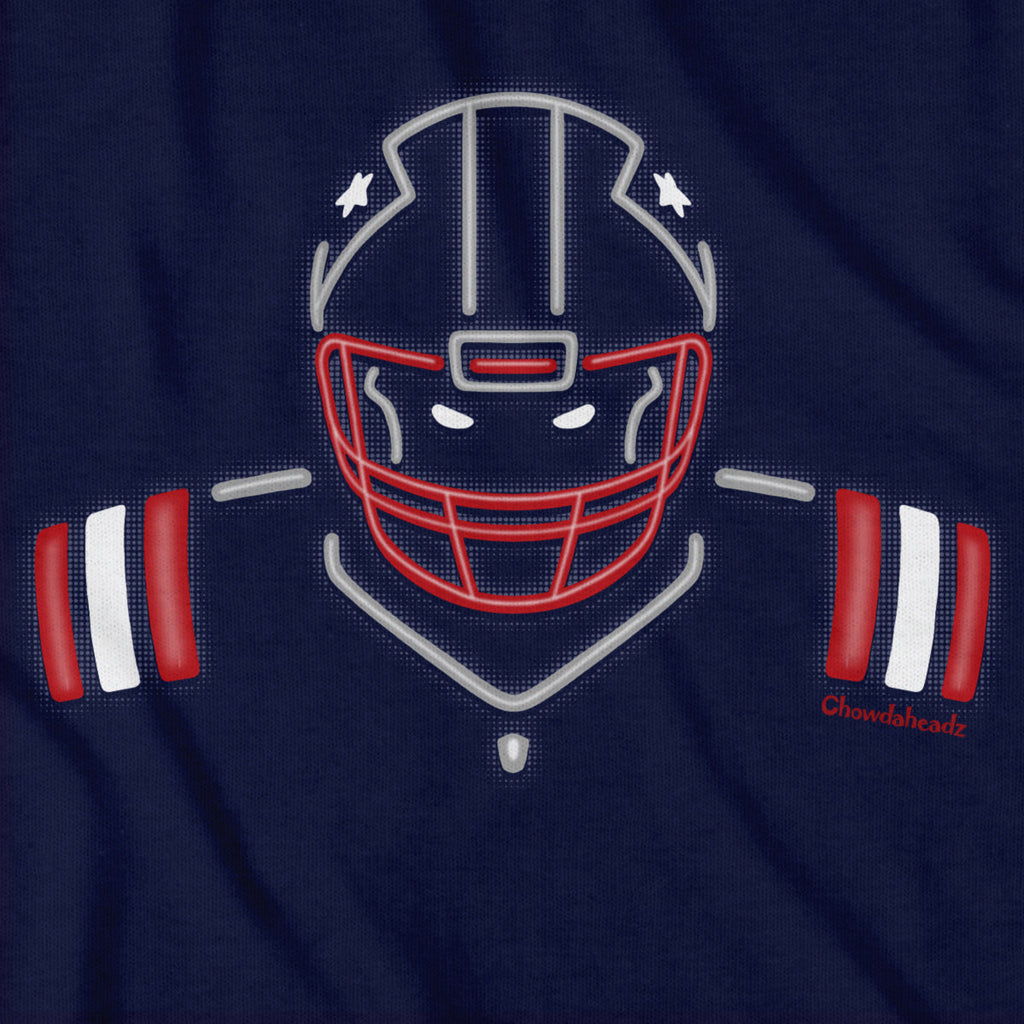 Neon New England Football T-Shirt product image 2