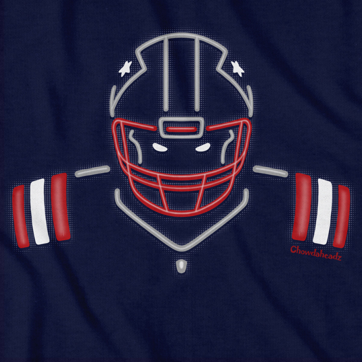 Neon New England Football T-Shirt product image 2