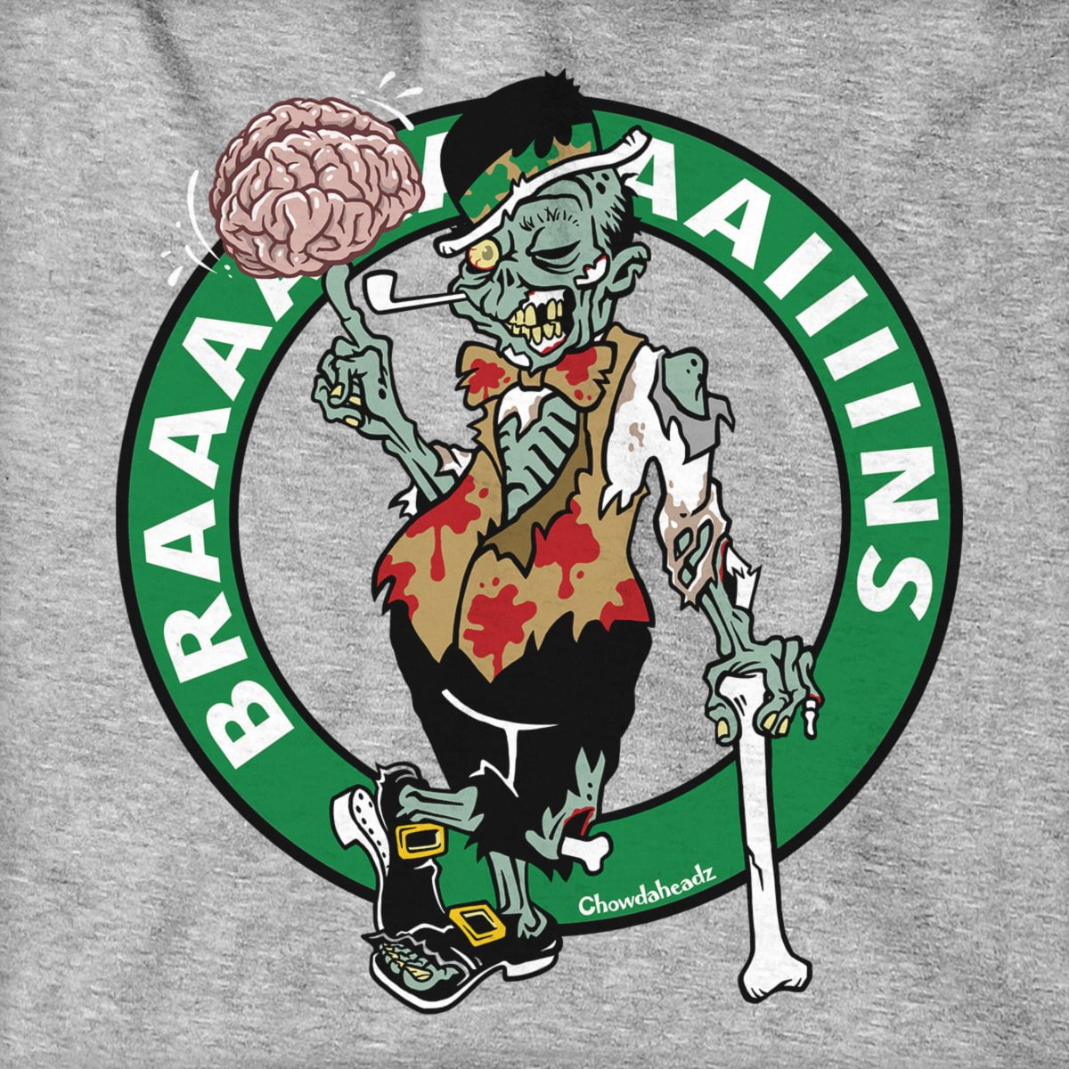 Halloween Zombie Circle Logo Hoodie product image 2