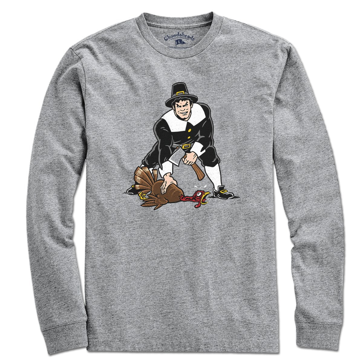 Three Point Stance Thanksgiving Pilgrim T-Shirt product image 3