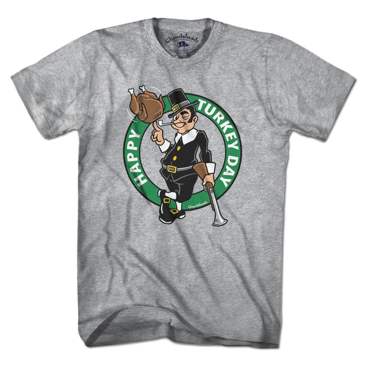 Thanksgiving Pilgrim Circle Logo T-Shirt product image 1