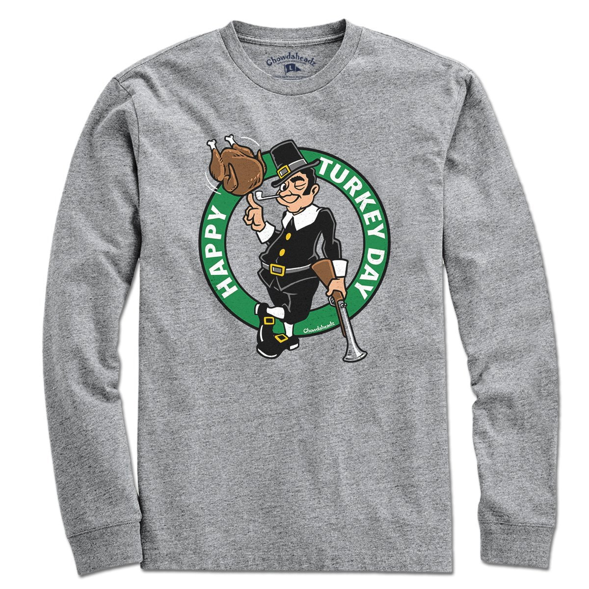 Thanksgiving Pilgrim Circle Logo T-Shirt product image 3