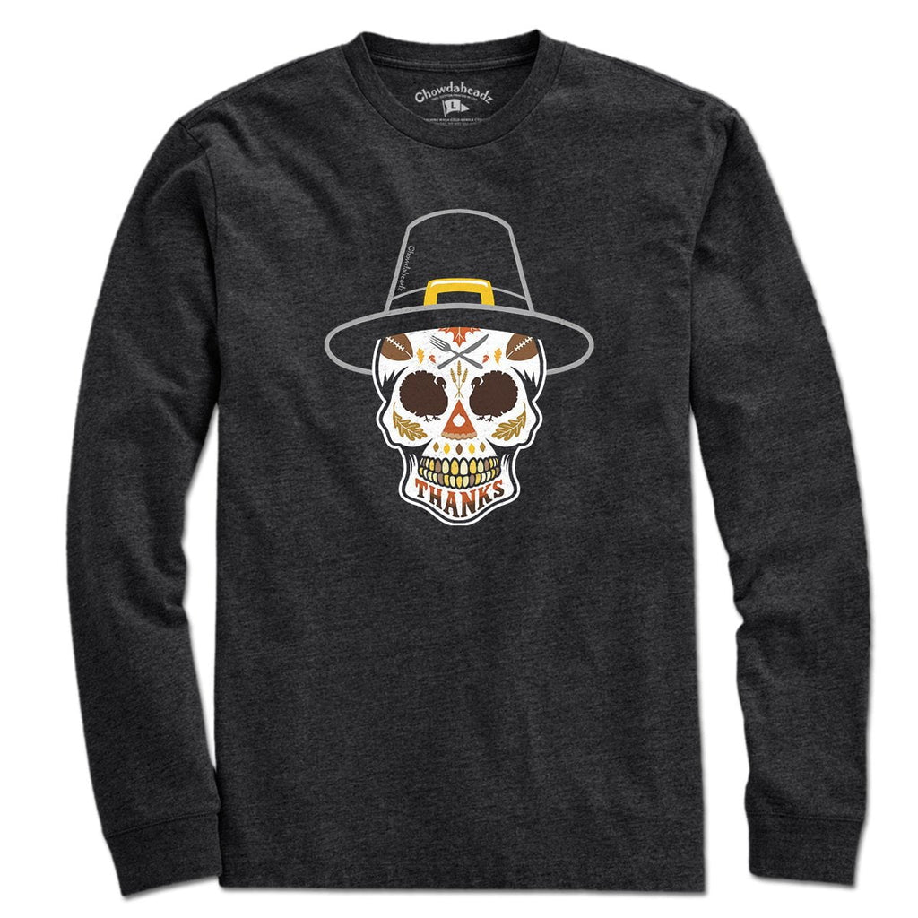 Thanksgiving Pilgrim Dead Head T-Shirt product image 3