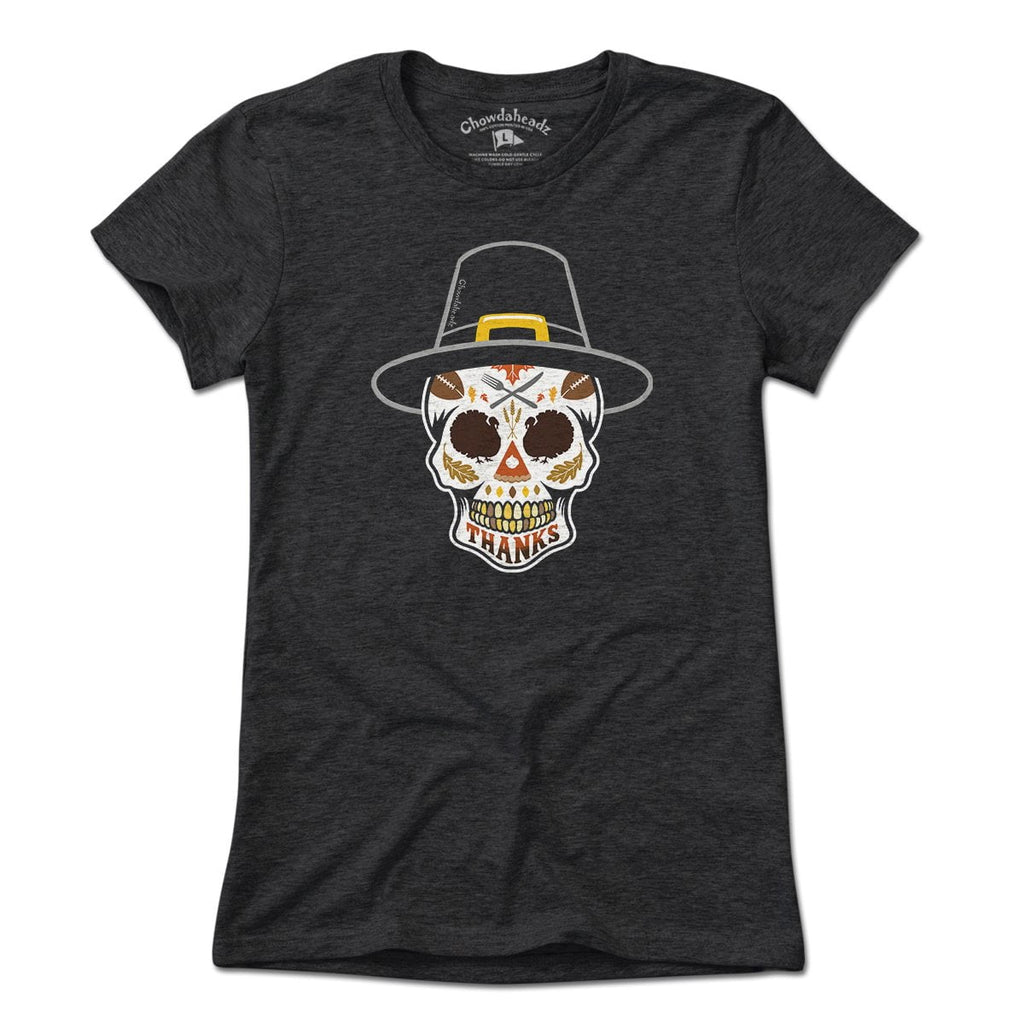 Thanksgiving Pilgrim Dead Head T-Shirt product image 4