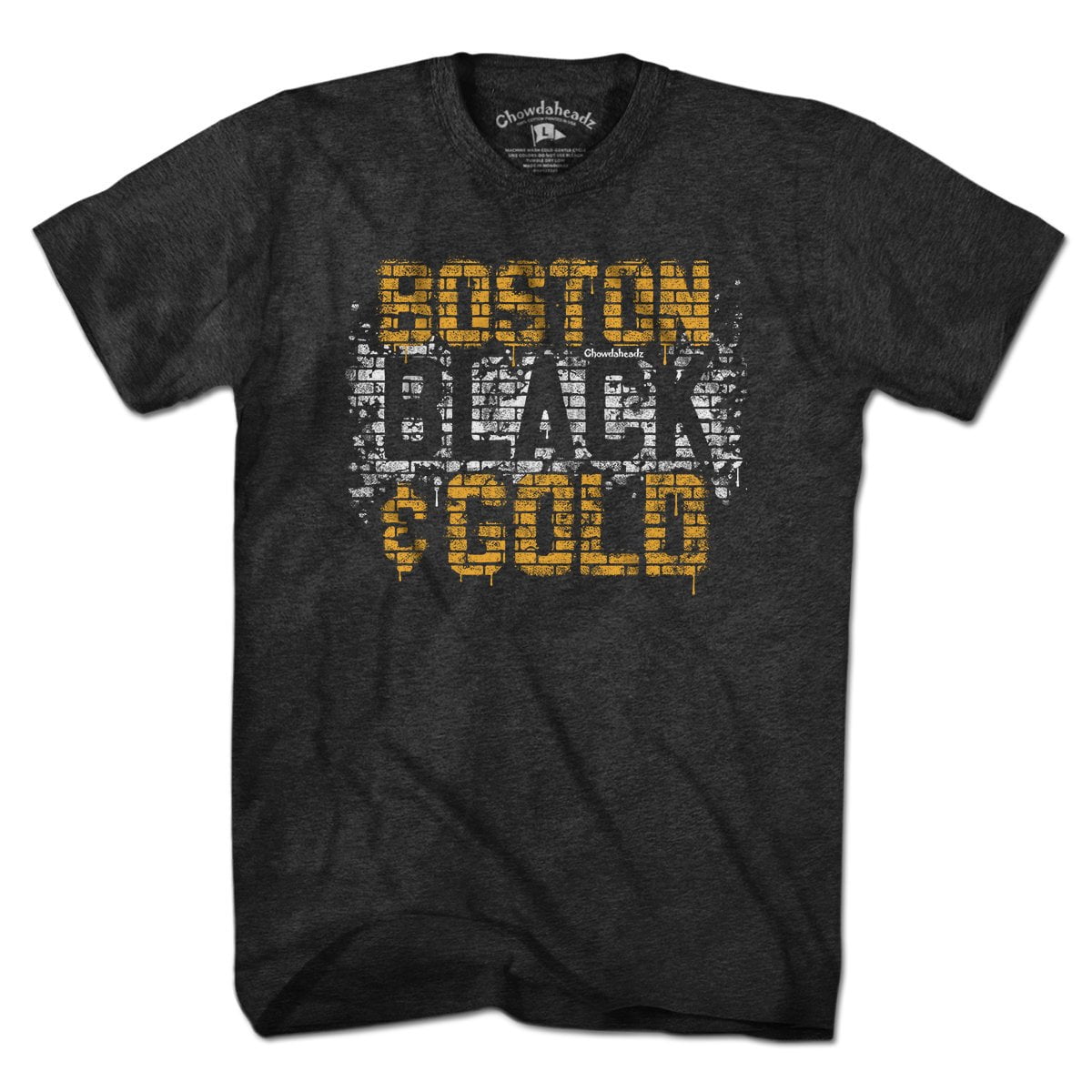 Boston Black & Gold Graffiti T-Shirt product image 1